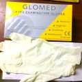 Glomed Latex Examination Gloves, Powder Free