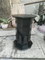 N.k. marbles Polished Round black marble table stand