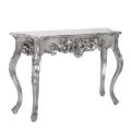 Floral Design Pure Silver Plated Hand Carved Console Table