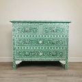 Mother of Pearl Inlay Classic Green Chest Drawer
