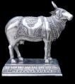 Silver Coated Nandi Statue