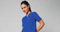 Women Galaxy Blue Essential Medical Scrub Suit