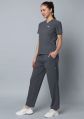 Knya Ecoflex Steel Grey Womens 5-Pocket Active Scrub Suit