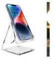 Polished Transparent acrylic mobile stand