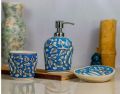 Ceramic Mugal Painting Bathroom Set