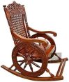 raj handicrafts raj handicrafts Sheesham Wood Polished Rectangular Brown Brown New Wooden Rocking Chair