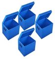 Squar Rectangle Blue New Plain Polypropylene Box 