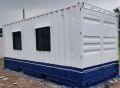 Metal Steel Mild Steel Rectangular Blue White As Per Customer Choice New office container