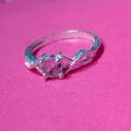 Pure Silver Gemstone Ring