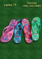 Sonu Footwear Multicolor Printed ladies tp rubber slipper