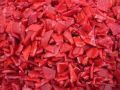 Flakes red cold wash pet bottle flake