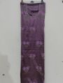 Dark Purple Satin Embroidered Unstitched Suit
