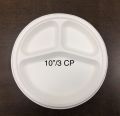 10 Inch 3cp Round Biodegradable Plastic Plate
