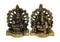 lxgna006 brass laxmi ganesh statues