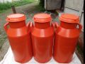 LLDPE Plastic Polished Orange Blue 40 ltr plastic milk cans