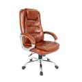 Leatherette Brown Standard dsr-120 high back executive chair