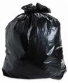 Black plain plastic garbage bag