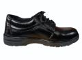 KNR black leather safety shoes