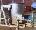 Silver Diesel 440V Mettherm Inc aluminium melting crucible furnace