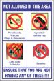 ACP Sheet Acrylic Pvc Rectangular Multi Colour Food Safety Posters
