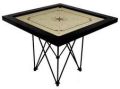 Wood Brown Creamy Printed Polished Carrom boards