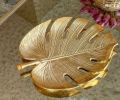 Montserra Leaf Brass Plate