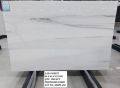 Polished lasa white marble stone