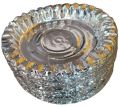 Round Brown & Yellow 14 inch silver paper diamond plates