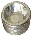 German Silver Round Brown & Yellow 8 inch silver paper dona