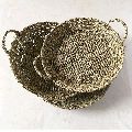 Jute Round Basket with Handle