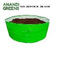 Green 24x9 inch hdpe round grow bag