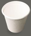 Round White Plain 250ml bagasse cup