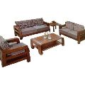 Brown Plain New wooden sofa set