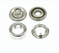 Brass Steel metal ring round snap button
