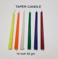 Marvel Decors Paraffin Wax Multicolor Glossy Plain 10 Inch taper candle
