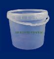 Round White food grade plastic buckets
