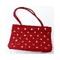 Printed Embroidery Cotton red fancy ladies handbag
