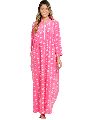 Star Printed Woolen Collar Nighty