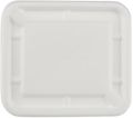 1000 pieces biodegradable hinged 25 oz rectangular container lid