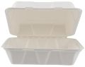 200 Pieces Biodegradable Clam Shell Multipurpose 9 Inch Square Container -Natural Disposable