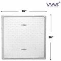Wave Ivory 23.5 Kg 36 inch x 36 inch frp square manhole cover