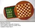 7 inch round magnetic chess