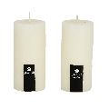 White Pillar Candle  /  35 to 40 Hour Long Burning Each