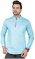 100 Cotton Available in various colours Full Sleeve Plain cotton mens zipper style kurta