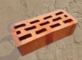 Unpolished Rectangular Brown Solid cm301 hollow clay bricks
