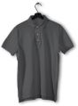 Half Sleeve Plakads Apparels mens grey pique cotton collar tshirt