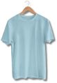 Mens Light Blue Cotton Oversized T-Shirt