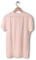 Mens Pink Cotton Round Neck T-Shirt