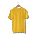 Mens Yellow Cotton Oversized T-Shirt
