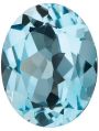 Polished Oval Solid Natural blue topaz faceted stone